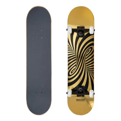 Skateboard ROCKET Twisted Foil Gold 7.50 IN