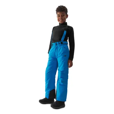 Chlapecké lyžařské kalhoty 4F JUNIOR TROUSERS FNK-JAW23TFTRM358-35S-TURQUOISE