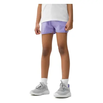 Dívčí teplákové kraťasy 4F JUNIOR SHORTS CAS-4FJWSS24TSHOF280-52S-LIGHT VIOLET