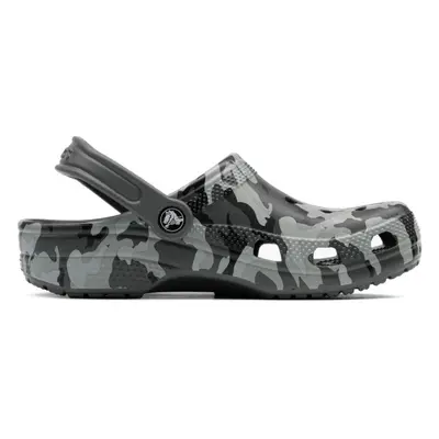 Chlapecké kroksy (rekreační obuv) CROCS Classic Camo Clog K black grey