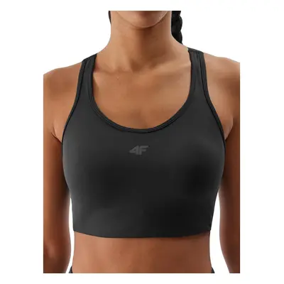 Kompresná podprsenka 4F SPORT BRA-4FWSS24USBAF117-20S-DEEP BLACK