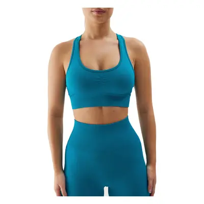 Dámská tréninková sportovní podprsenka 4F SPORT BRA-4FWSS24USBAF116-35S-TURQUOISE