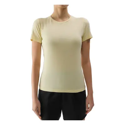 Dámské triko s krátkým rukávem 4F TSHIRT-4FWSS24TTSHF1267-73S-LIGHT LEMON