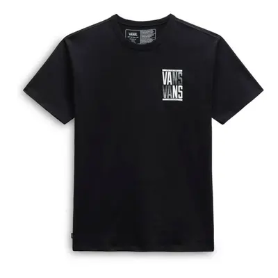 Pánské triko s krátkým rukávem VANS OFF THE WALL STACKED TYPED SS TEE-BLACK