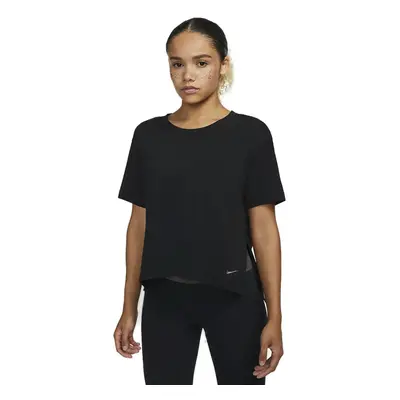 Dámské tréninkové triko s krátkým rukávem NIKE W NY DF S S TOP-Black