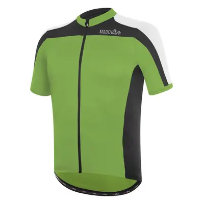 Pánský cyklistický dres s krátkým rukávem RH+ Space Jersey, grass green black white