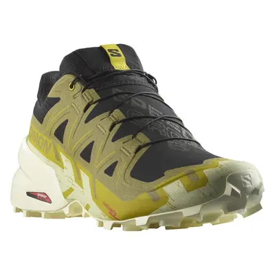 Pánská běžecká trailová obuv SALOMON Speedcross 6 black cress green transparent yellow