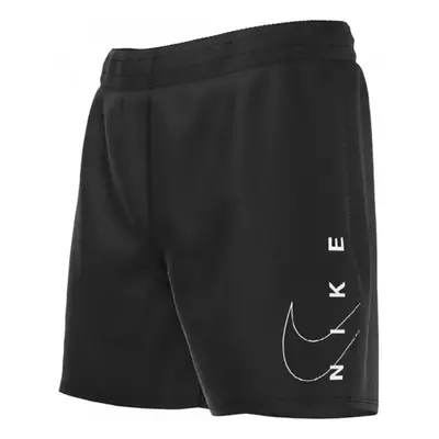 Chlapecké plavky NIKE SWIM Split Logo Lap 4 inch -001-Black