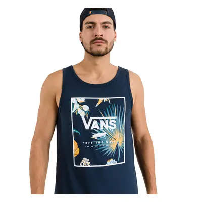 Pánské triko bez rukávů VANS MN PRINT BOX TANK DRESS BLUES CAL