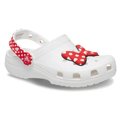 Dívčí kroksy (rekreační obuv) CROCS Disney Minnie Mouse Classic Clog T white red