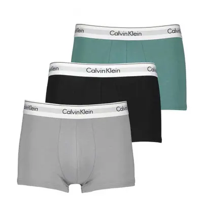 Pánské boxerky CALVIN KLEIN TRUNK 3PK-SAGEBUSH GREEN, BLACK, GRIFFIN