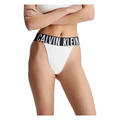 Dámské kalhotky CALVIN KLEIN HIGH LEG THONG-WHITE