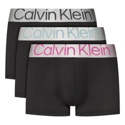 Pánské boxerky CALVIN KLEIN LOW RISE TRUNK 3PK-B- ARONA, ASHF GRY, ULTRA PINK LGS