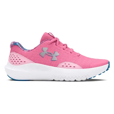 Dívčí sportovní obuv (tréninková) UNDER ARMOUR UA GGS Surge 4 Print sunset pink pink metallic si