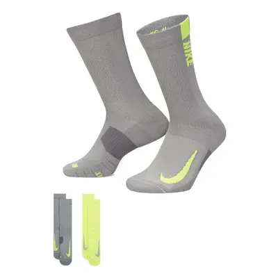 Ponožky NIKE U NK MLTPLIER CRW- 2 Pack- YELLOW GREY