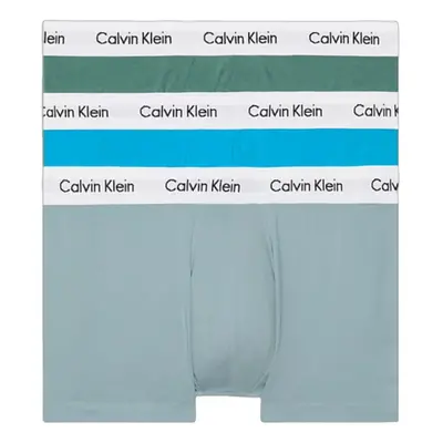 Pánské boxerky CALVIN KLEIN LOW RISE TRUNK 3PK-VIV BL, ARONA, SAGEB GRN W WH WBS