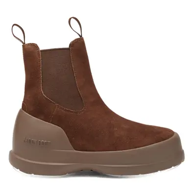 Vysoké zimní boty MOON BOOT MB LUNA CHELSEA SUEDE -M004 BROWN