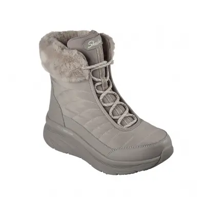 Dámské vysoké zimní boty SKECHERS D-Lux Walker Winter Solstice dark taupe