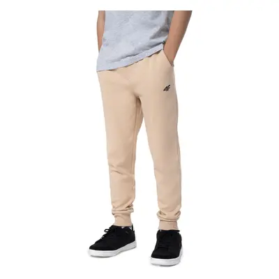 Chlapecké tepláky 4F JUNIOR TROUSERS CAS M131-83S-BEIGE