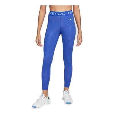 Dámské legíny NIKE W NIKE PRO DF MR 7 8 TIGHT AOP-FN4154-405-HYPER ROYAL