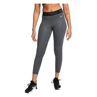 Dámské legíny NIKE PRO DF MR 7 8 TIGHT AOP-FN4154-060-ANTHRACITE