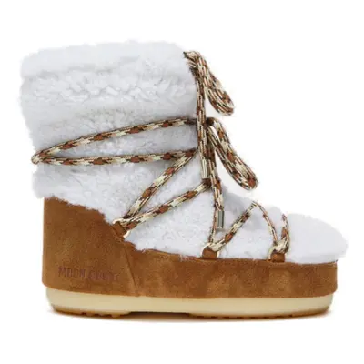 Dámská zimní obuv vysoká MOON BOOT LIGHT LOW SHEARLING, whisky off white