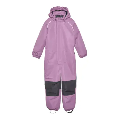 Dívčí zimní overal COLOR KIDS Coverall W. Contrast, argyle purple