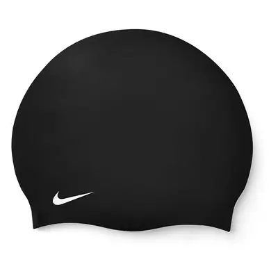 Plavecká čepice NIKE SWIM SOLID SILICONE CAP BLACK WHITE