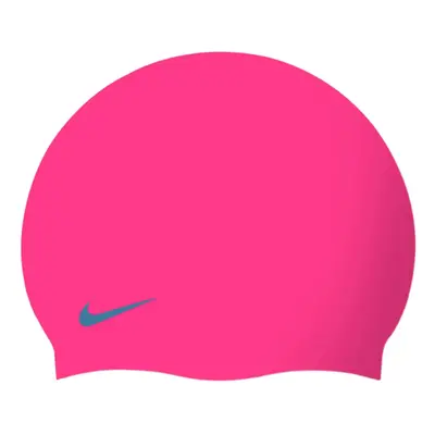 Juniorská plavecká čepice NIKE SWIM SOLID SILICONE CAP PINK S