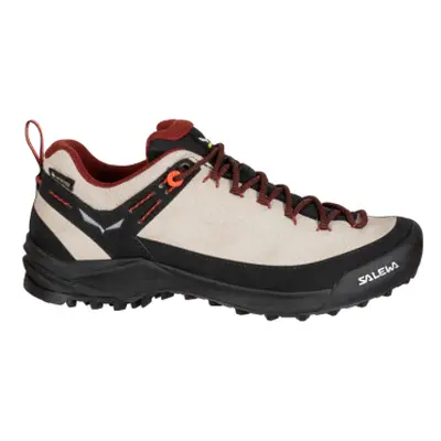 Dámská nízká turistická celokožená obuv SALEWA Wildfire Leather W GTX oatmeal black