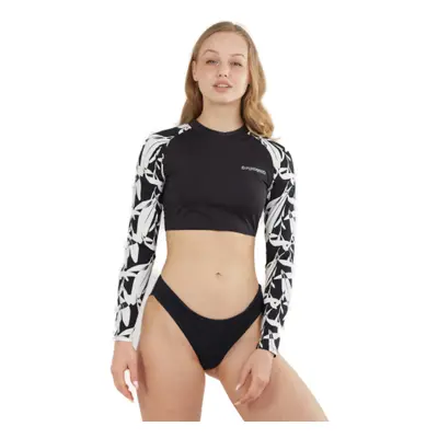 Dámské tričko ke koupání FUNDANGO Amelia Surf Top-984-black diamond