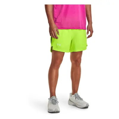 Pánské běžecké kraťasy UNDER ARMOUR UA LAUNCH 5 inch SHORT-GRN