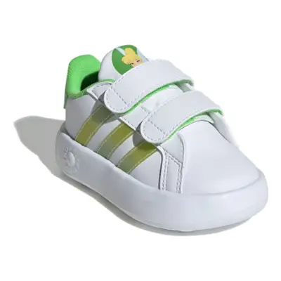 Dětská rekreační obuv ADIDAS Grand Court 2.0 Tinkerbell white linen green lucid lime