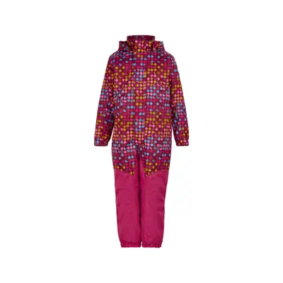 Dívčí zimní overal COLOR KIDS GIRLS Coverall AOP, AF 10.000,pink peacock