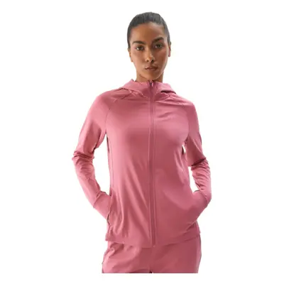 Dámská zateplená tréninková mikina se zipem 4F SWEATSHIRT FNK-WAW24TFSWF406-53S-DARK PINK