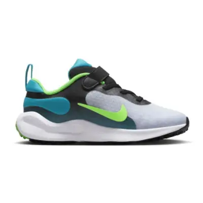 Chlapecká sportovní obuv (tréninková) NIKE Revolution 7 black grey aquamarine green strike