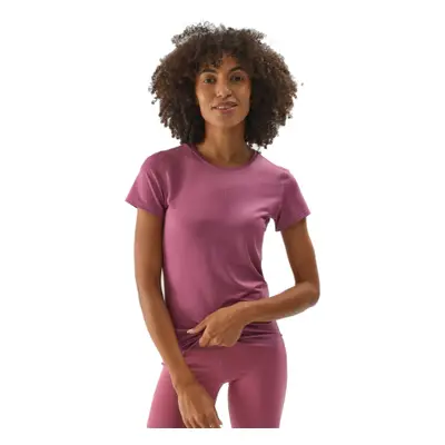 Dámské tréninkové triko s dlouhým rukávem 4F TSHIRT FNK-WAW24TFTSF1011-53S-DARK PINK