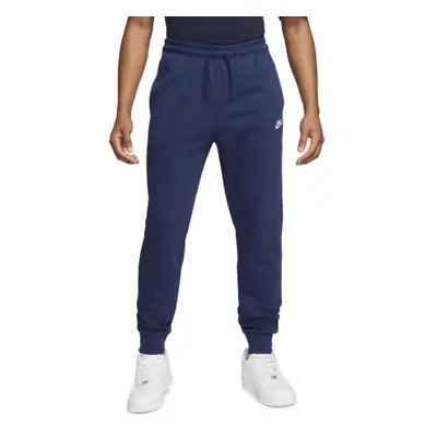 Pánské zateplené tepláky NIKE M NK CLUB KNIT JOGGER-410 MIDNIGHT NAVY WHITE