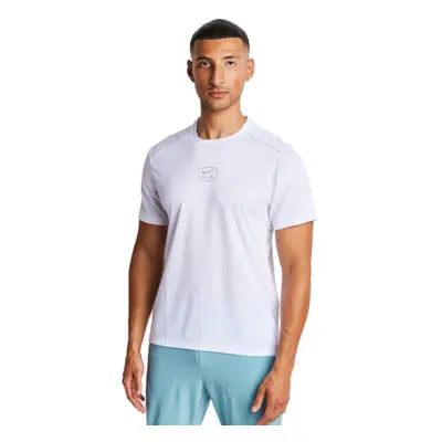 Pánské tréninkové tričko s krátkým rukávem NIKE M NSW SW AIR RUN TEE-100 WHITE