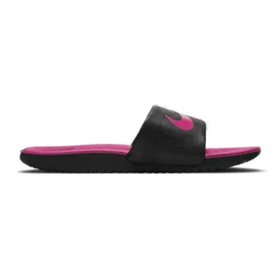 Dívčí šlapky (plážová obuv) NIKE Kawa Jr black vivid pink