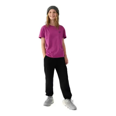 Dívčí tepláky 4F JUNIOR TROUSERS-JWAW24TTROF754-20S-DEEP BLACK