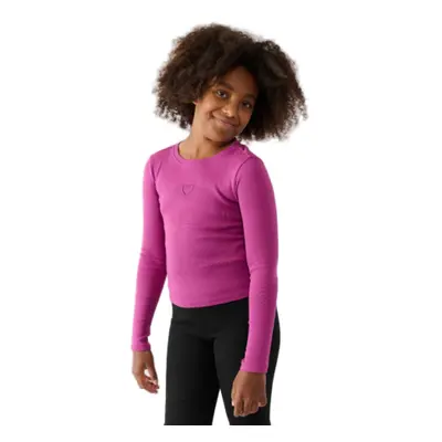 Dívčí tričko s dlouhým rukávem 4F JUNIOR LONGSLEEVE-JWAW24TLONF292-53S-DARK PINK