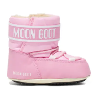 Juniorské vysoké zimní boty MOON BOOT MB CRIB NYLON JR-J004 LIGHT PINK