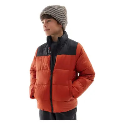 Chlapecká bunda 4F JUNIOR DOWN JACKET-JWAW24TDJAM461-61S-DARK RED