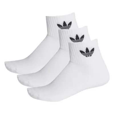 Ponožky ADIDAS ORIGINALS MID ANKLE SCK-WHITE 3 PACK