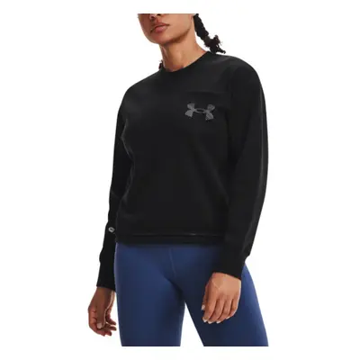 Dámská tréninková mikina UNDER ARMOUR Rival Fleece Mesh Crew-BLK