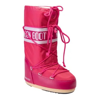 Dětské vysoké zimní boty MOON BOOT ICON NYLON, 062 bougainvillea