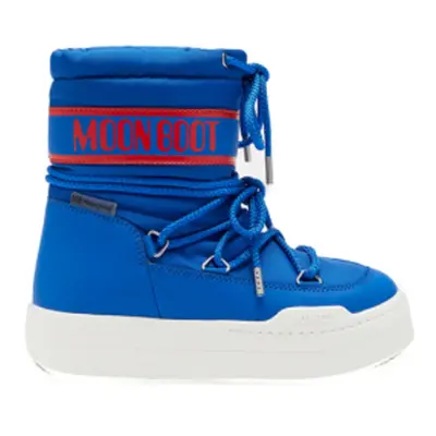 Juniorské vysoké zimní boty MOON BOOT MB CRIB NYLON JR-F002 ELECTRIC BLUE