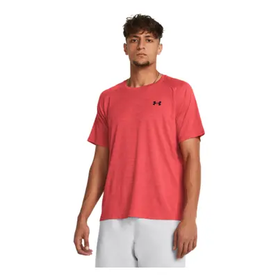 Pánské tréninkové tričko s krátkým rukávem UNDER ARMOUR UA Tech Textured SS-RED