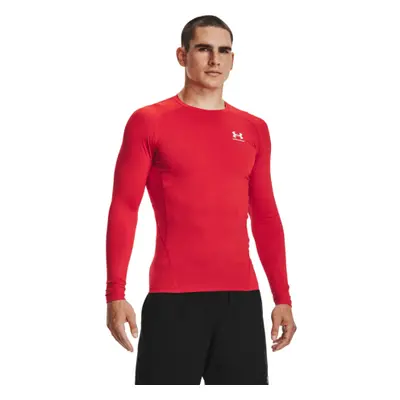 Pánské kompresní tričko s dlouhým rukávem UNDER ARMOUR UA HG Armour Comp LS-RED